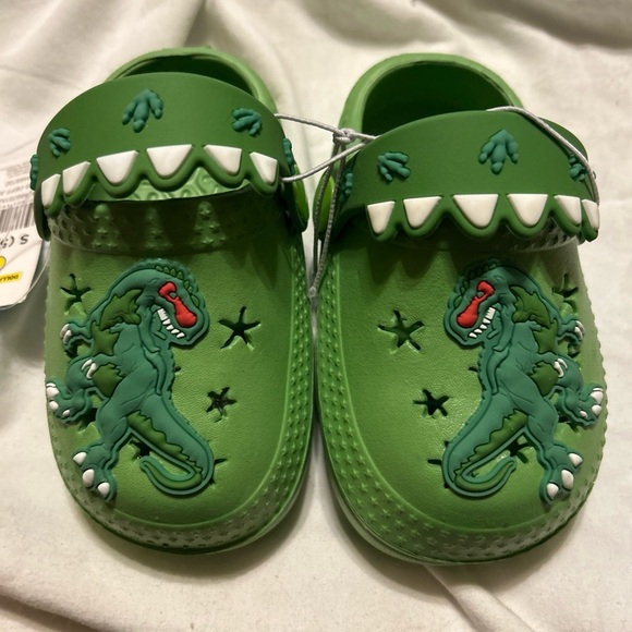 unknown Other - Dinosaur Adventure Kids Slippers clogs size 5/6 t-Rex cute slip on
